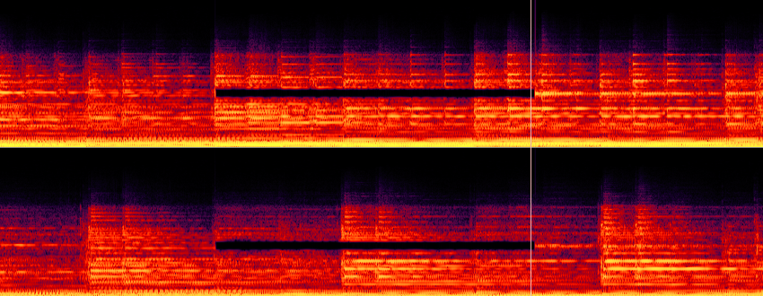 Spectral frequency view in Audition